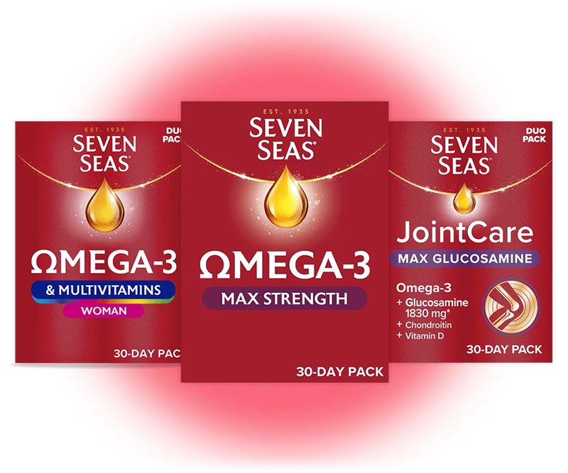 Seven Seas omega-3 supplement products
