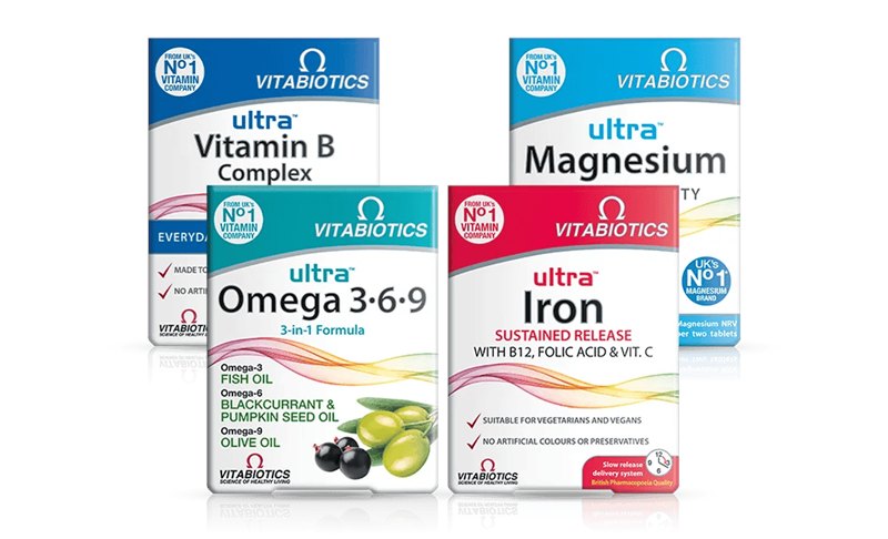 Vitabiotics vitamin and supplement range