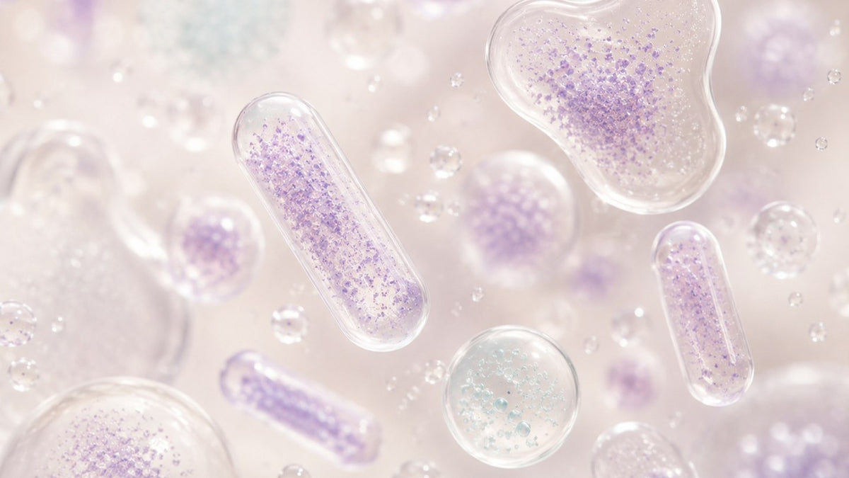 Abstract culture-inspired illustration representing different probiotic strains