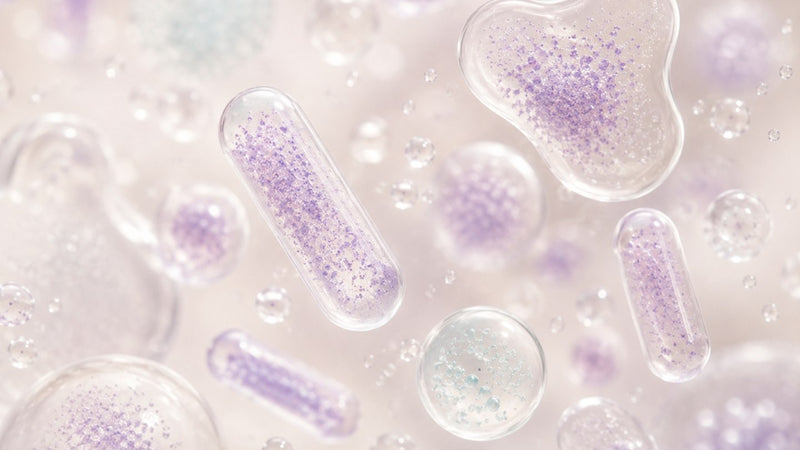 Abstract culture-inspired illustration representing different probiotic strains
